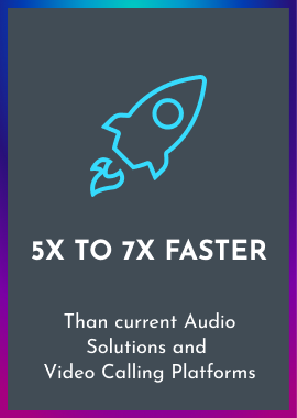 5x to 7x faster